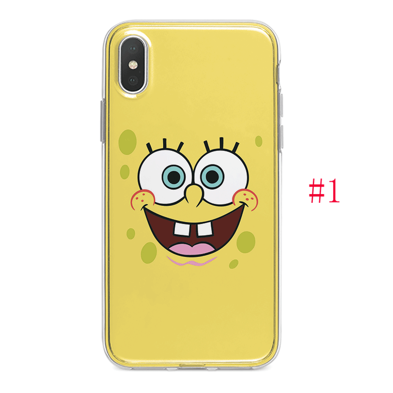 Ốp lưng Oppo A37 A39 A57 A59 A3 A3S A5 A5S A7 F1S vỏ điện thoại Silicone mềm SpongeBob SquarePants