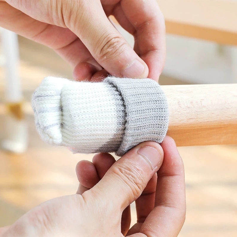 1 Vỏ Bọc Chân Bàn Ghế Hình Dấu Chân Mèo Chống Trượt Chống Mòn Tiện Dụng