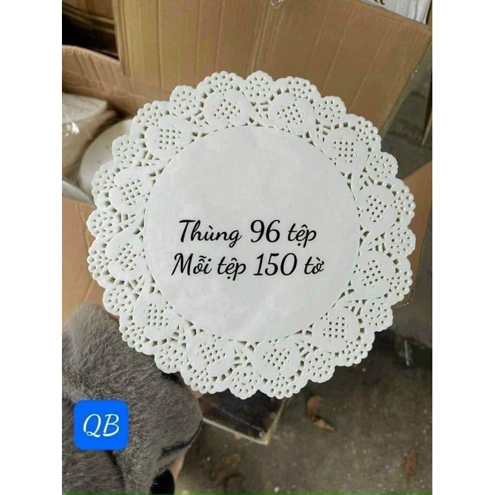 Giấy nến thấm dầu hoa văn dùng cho nồi chiên không dầu,nướng bánh, trang trí...