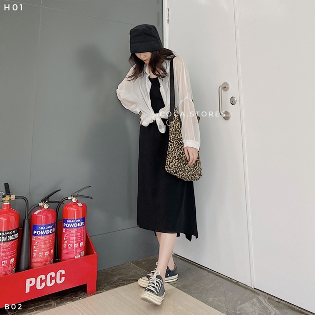 [B02] Túi đeo chéo da beo COOL (có sẵn/ảnh thật)