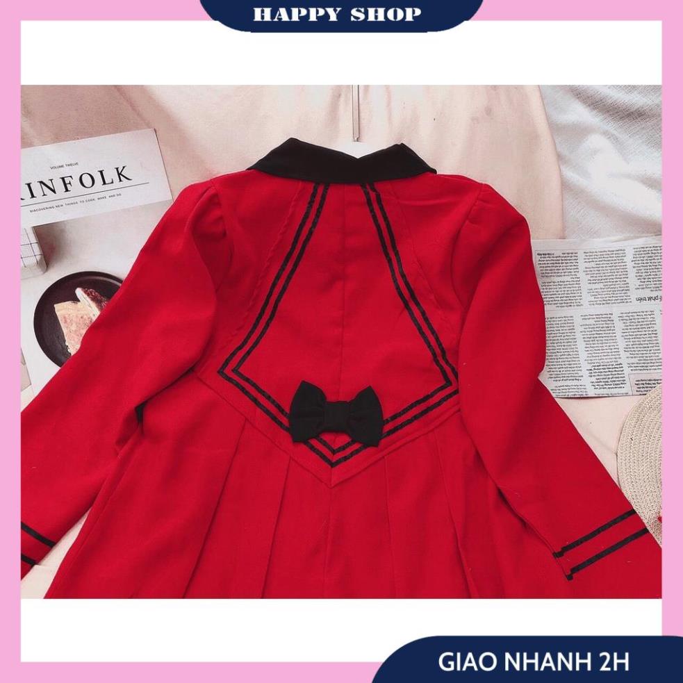 Váy Dạ Đỏ Nữ, Đầm Xòe Nữ Tay Dài Phối Cổ Sen Đính Nút Trang Trí Chất Dạ Cao Cấp Form Dáng Chuẩn Thời Trang Thu Đông Siêu | BigBuy360 - bigbuy360.vn