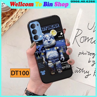 Ốp lưng Oppo Reno 3 / Oppo Reno 3 Pro / Oppo Reno 4 / Oppo Reno 4 Pro / Oppo Reno 5 in hình Robot Bear đáng yêu cá tính