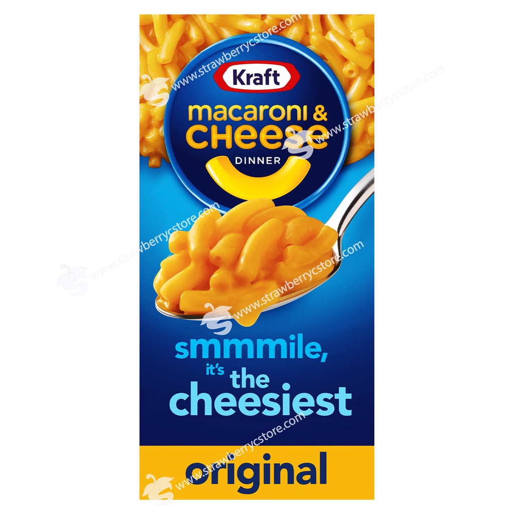 Nui Phô Mai Kraft Original Mac N Cheese Macaroni & Cheese Dinner, Hộp 206g