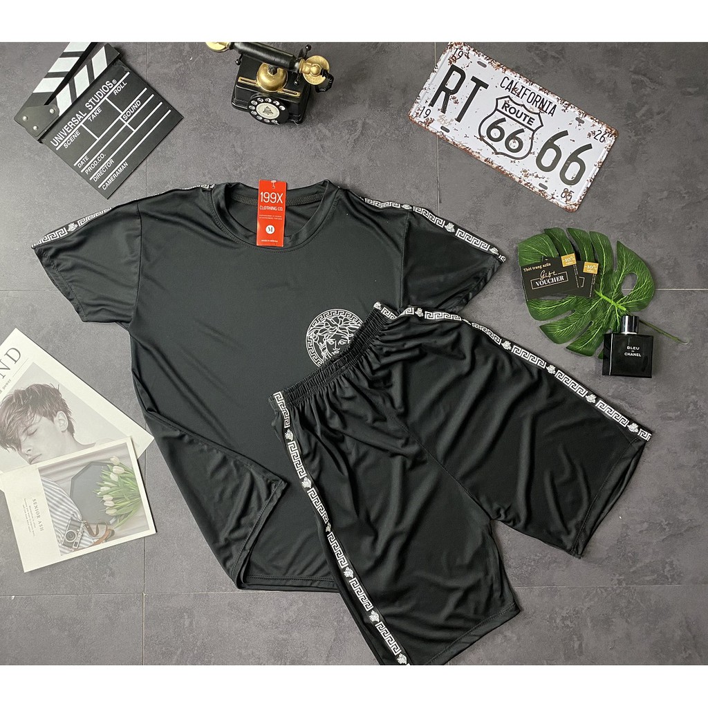 Bộ hè nam, bộ thun nam cộc tay In logo hàng Full size - BN05 | BigBuy360 - bigbuy360.vn