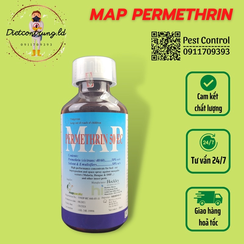 Thuốc diệt muỗi PERMETHRIN 50EC - 1 lít