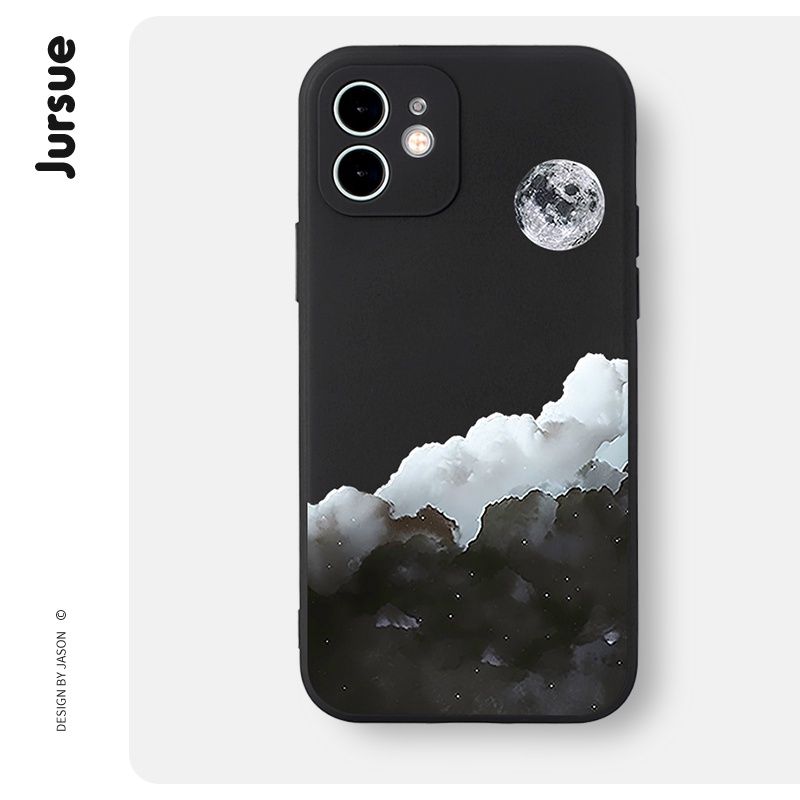 Ốp lưng JURSUE hoạt hình cặp đôi dễ thương đẹp ngộ nghĩnh Compatible for iPhone 14 13 12 11 Pro Max SE 2020 X XR XS 8 7 ip 6S 6 Plus kute XYH449