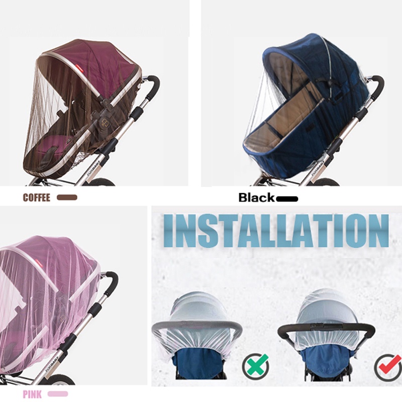 Lưới 150cm Bọc Xe Đẩy Em Bé Chống Muỗi Tiện Dụng