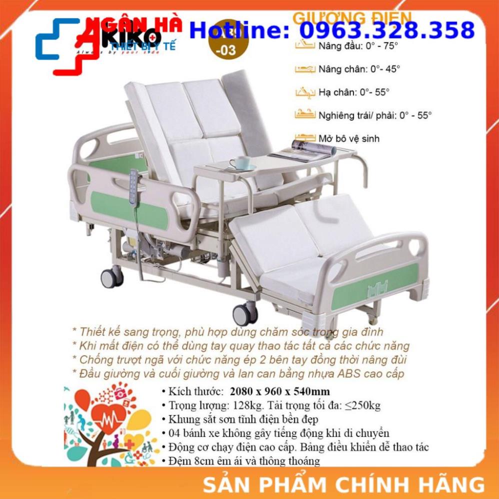 Giường bệnh nhân, Giường y tế đa năng điều khiển bằng điện A89-03 Akiko- Inbox shop trước khi đặt