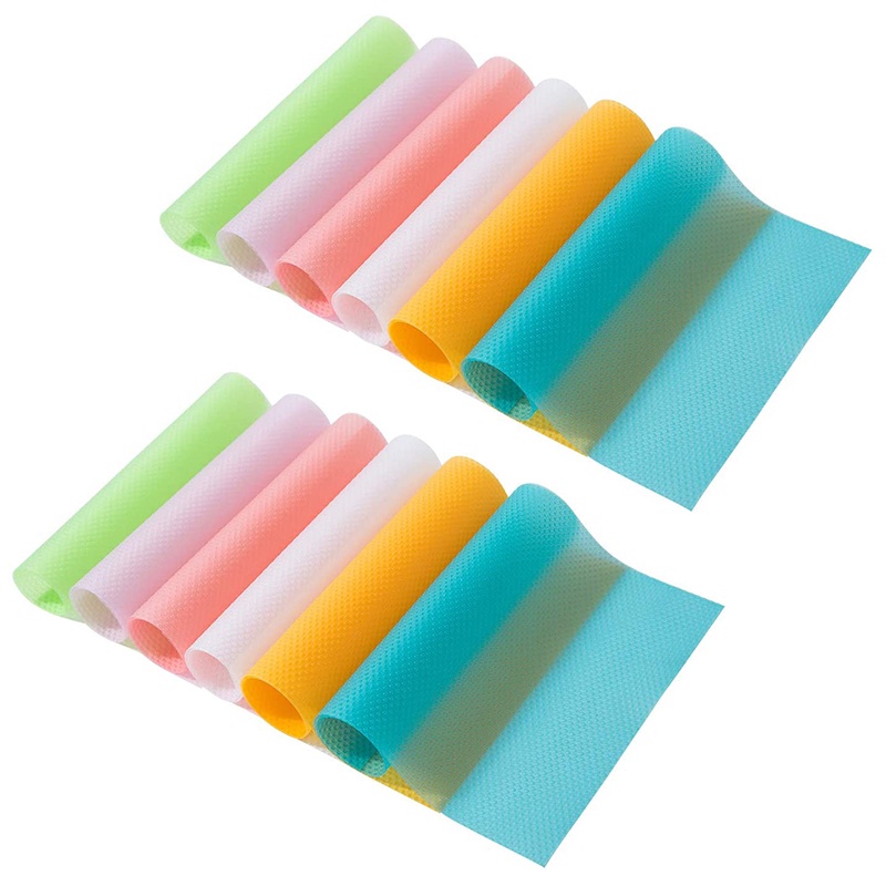 Set 12 Tấm Thảm Lót Tủ Lạnh Dễ Lau Chùi Có Thể Giặt Rửa Cho Nhà Bếp