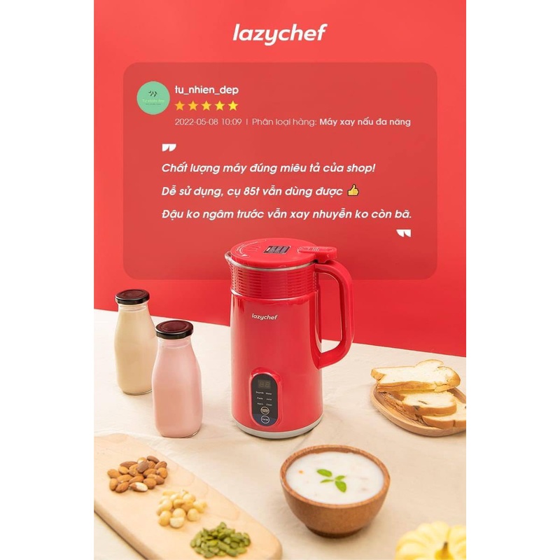 Máy Xay Ăn Dặm Cho Bé LazyChef 800ml- Làm Cháo Bí Đỏ, Chưng Yến, Làm Sữa Hạt Công Nghệ Đức Chính Hãng Bảo Hành 12 tháng