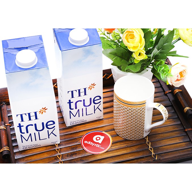 Sữa tươi tiệt trùng TH True Milk 1L (có đường, không đường).