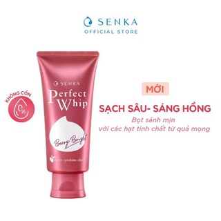 Sữa rửa mặt Senka Dưỡng Ẩm Sáng Hồng Berry Bright 100g