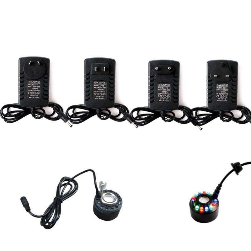 Bộ Sạc Zonge Ac 100-240v Sang Dc 24v 1a Us / Eu / Au / Uk