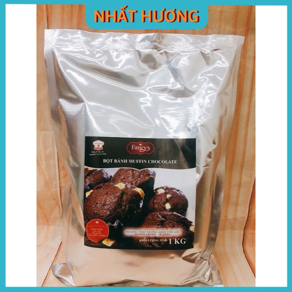 Bột Trộn Sẵn Bánh Muffin Chocolate 1Kg