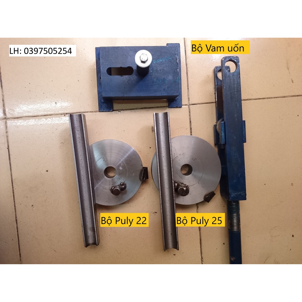 Vam uốn ống tròn 22, 25 trọn bộ; Máy uốn ống tròn inox và thép.