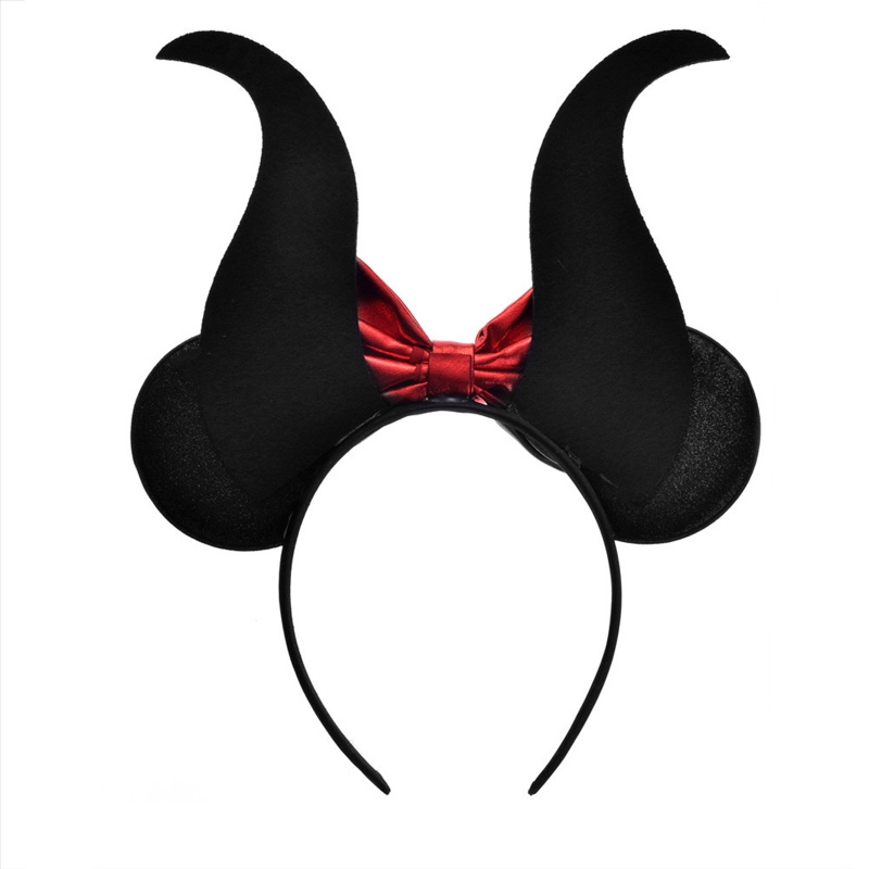 Băng Đô Cài Tóc Hình Sừng Quỷ Thời Trang Halloween Dành Cho Bé Gái
