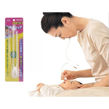 Hút mũi cho bé - Vỉ 1 chiếc kèm cọ rửa ống hút Nhật Bản