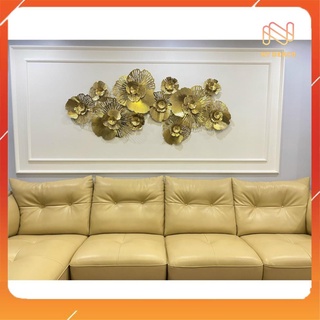 Derco Trang Trí, Tranh Sắt Treo Tường Nghệ Thuật ,Tranh Decor Trang Trí Hoa Mai 1m8 mã s60