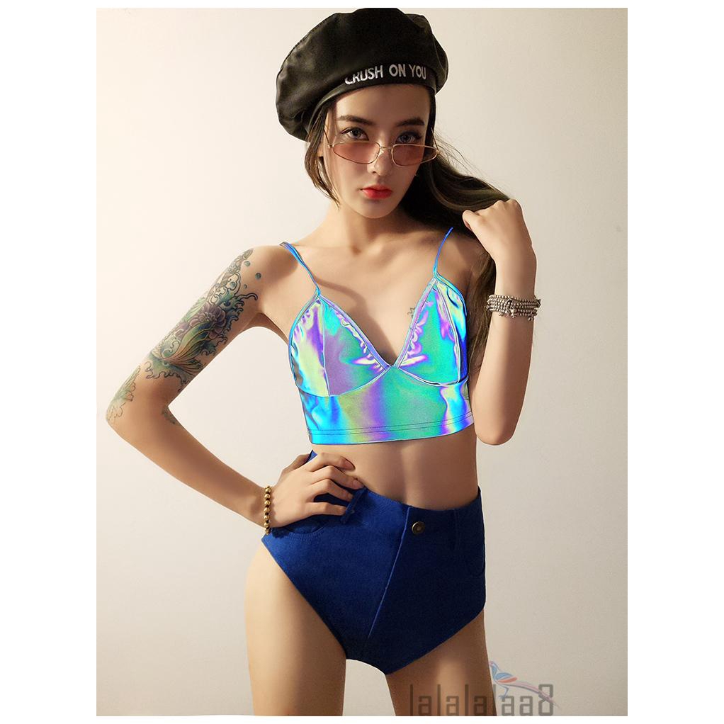 Áo Croptop hai dây cổ chữ V quyến rũ cho nữ