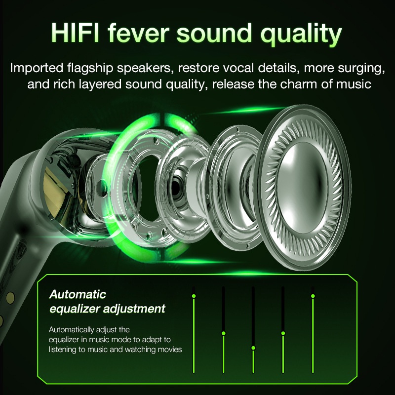 Tai nghe bluetooth gaming apro 366 chơi game độ trễ thấp có micro đàm thoại