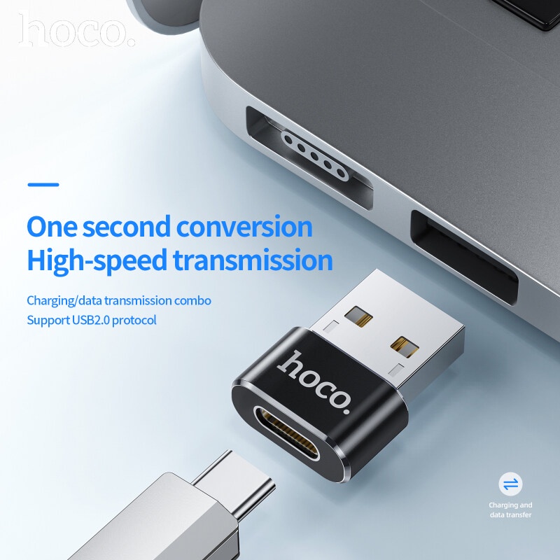 Đầu chuyển đổi HOCO mini UA5 chuyển đổi từ type - c sang usb-a / ua6 chuyển đổi từ usb-a sang type-c tiện lợi