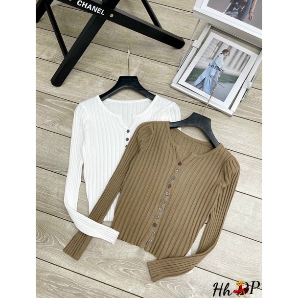 Áo Khoác Cardigan Nữ Cổ Tròn Phối Cúc Lấp Lánh Chất Len Đũa Co Dãn Tốt Êm Mềm Mại - M21110 | WebRaoVat - webraovat.net.vn