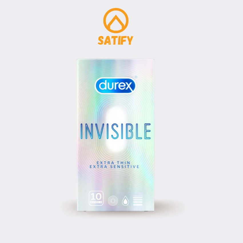 Bao Cao Su Siêu Mỏng Cao Cấp Durex Invisible Chính Hãng Satify