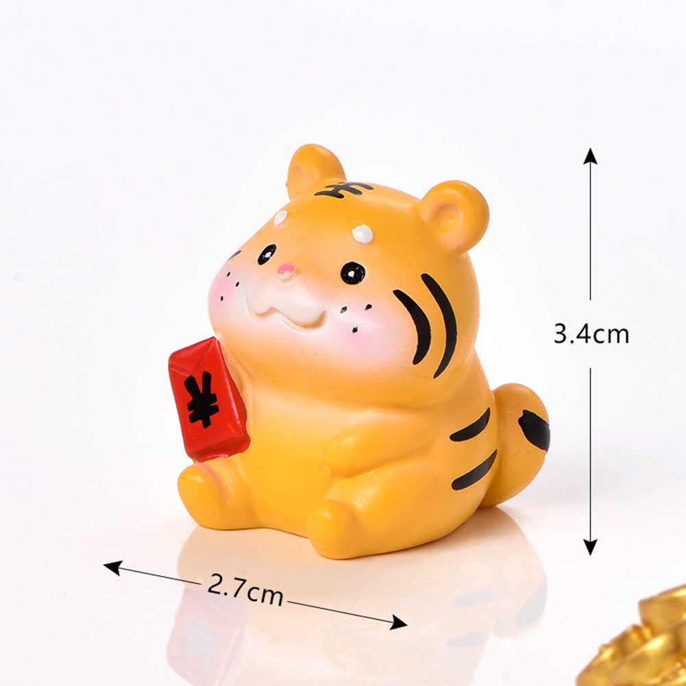 2022 năm mới Micro Bonsai phong cảnh mọng nước trang trí trang trí nhà Máy tính để bàn dễ thương chút hổ nhựa đồ trang trí nhỏ