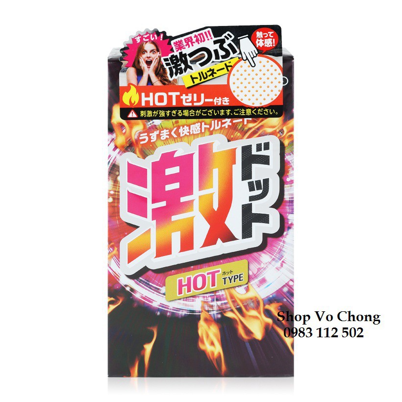 Bao cao su Jex Geki Dot Hot 8 chiếc