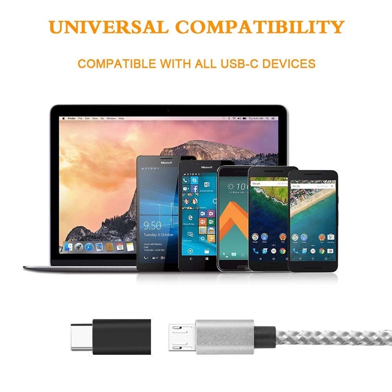 Dây Cáp Sạc Chuyển Đổi Dữ Liệu Micro Usb Sang Type C Cho Điện Thoại Android Huawei Samsung Xiaomi