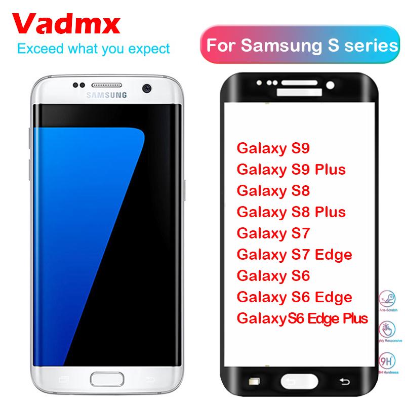 Kính cường lực 5D cho Samsung Galaxy S10 S8 S9 Plus S10e S6 S7 edge Plus Note 8 9 10 Plus J3 J5 J7 Pro 2017