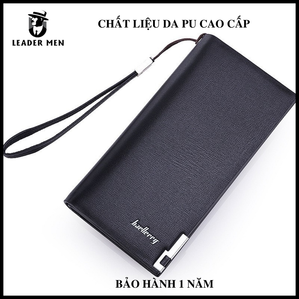 Ví Nam Cầm Tay Luxury Cao Cấp, Da Pu Chống Nước, Chống Xước Cực Tốt - Ví Dài Nam Phong Cách Hàn Quốc Đi Chơi, Dự Tiệc,..