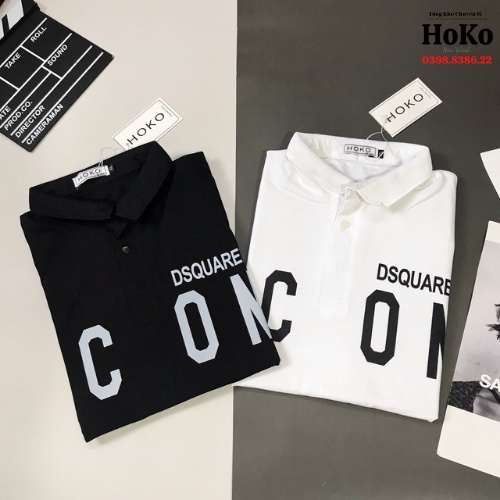 Áo thun nam tay ngắn có cổ,  áo có cổ nam, polo nam đẹp họa tiết icon Chất Liệu cotton nam