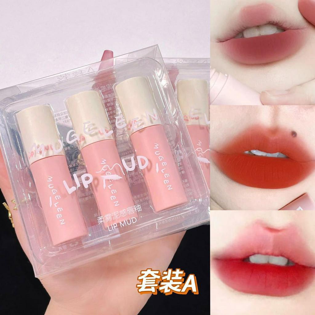 Set Son Lì Muge Leen Kết Cấu Bùn Làm Trắng Da