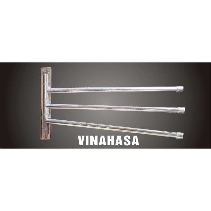 Thanh vắt khăn 3 quay inox 304 cao cấp - VK6807