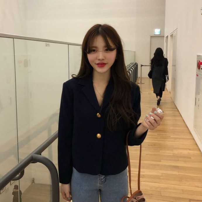 (HÀNG SẴN) Áo khoác blazer nữ mỏng cài 2 khuy form gọn dáng Hàn Quốc công sở thanh lịch (NEW) | BigBuy360 - bigbuy360.vn