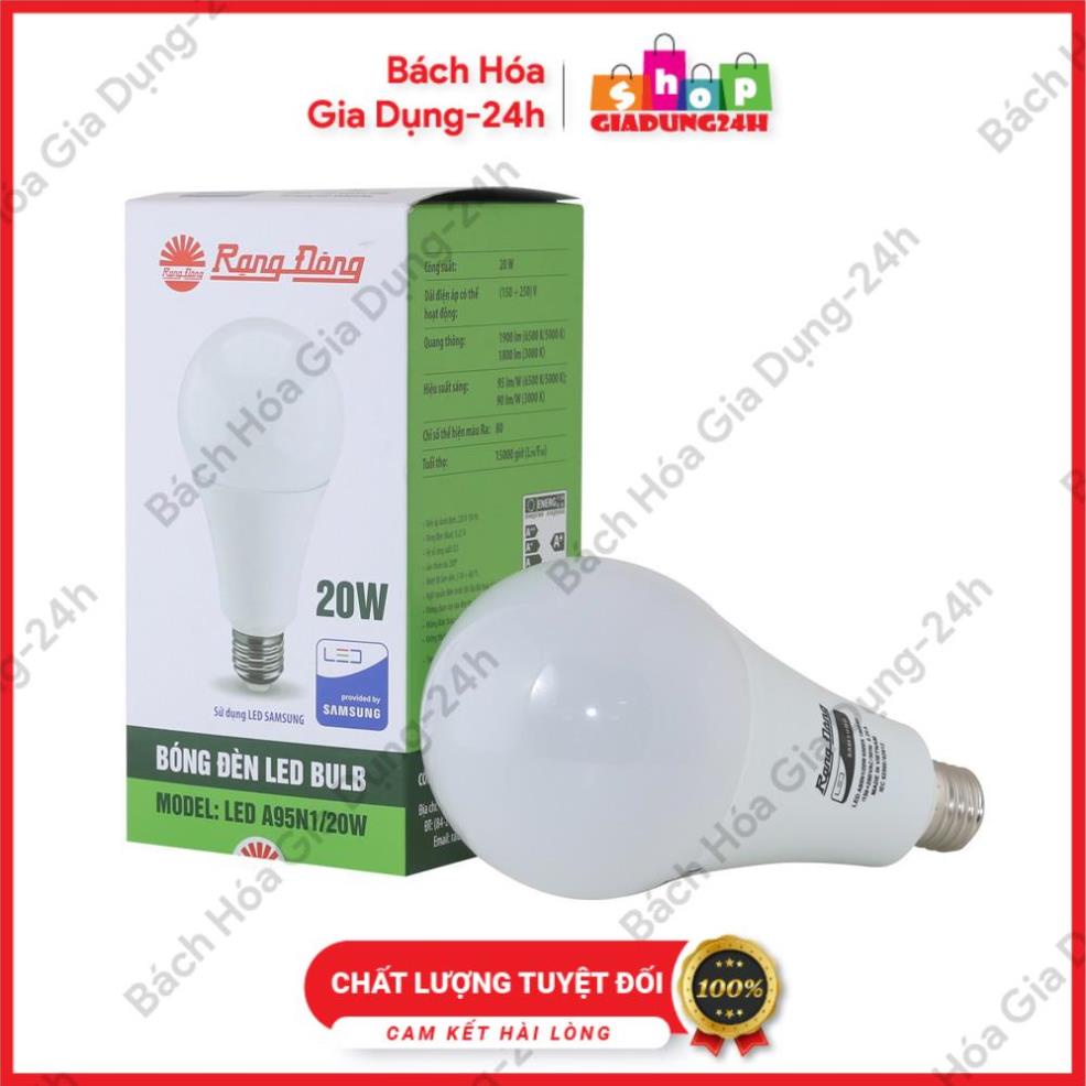 AS Vàng-Bóng Đèn LED Bulb Rạng Đông  5W, 7W Rạng Đông thay thế cho bóng đèn học sinh-Giadung24h