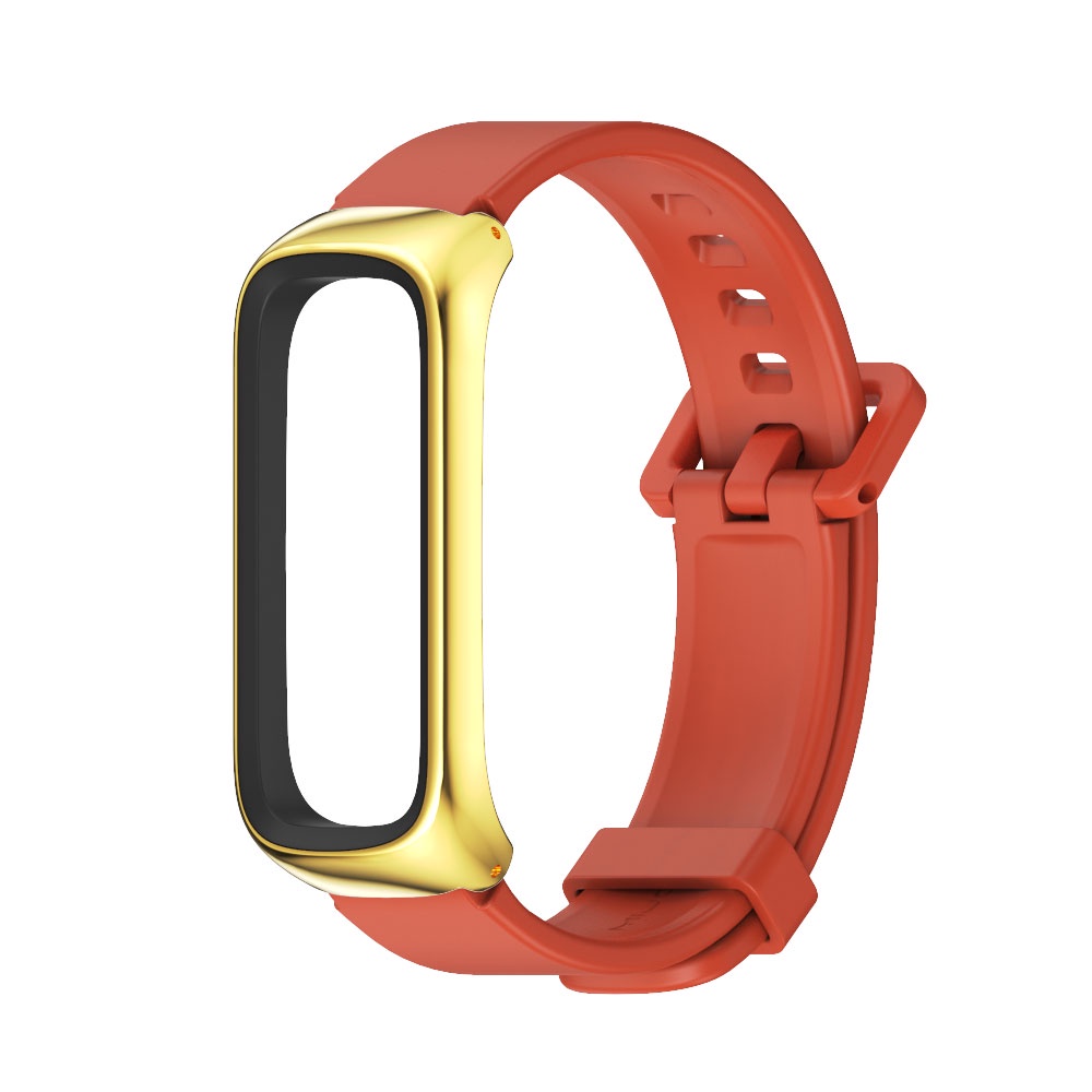 Dây Đeo Thay Thế Bằng Silicon Mềm Khung Kim Loại Cho samsung galaxy fit 2 fit2 sm r220