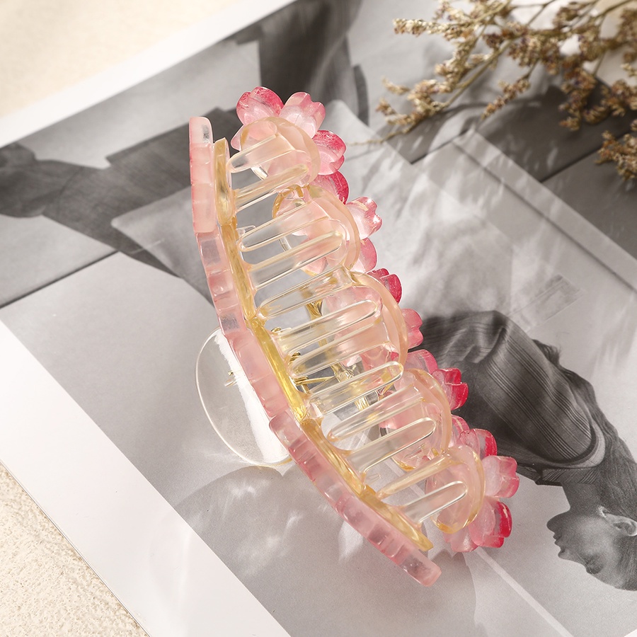 Kẹp Tóc Càng Cua 10cm Bằng Acrylic Trong Suốt Phong Cách Hàn Quốc Cho Nữ