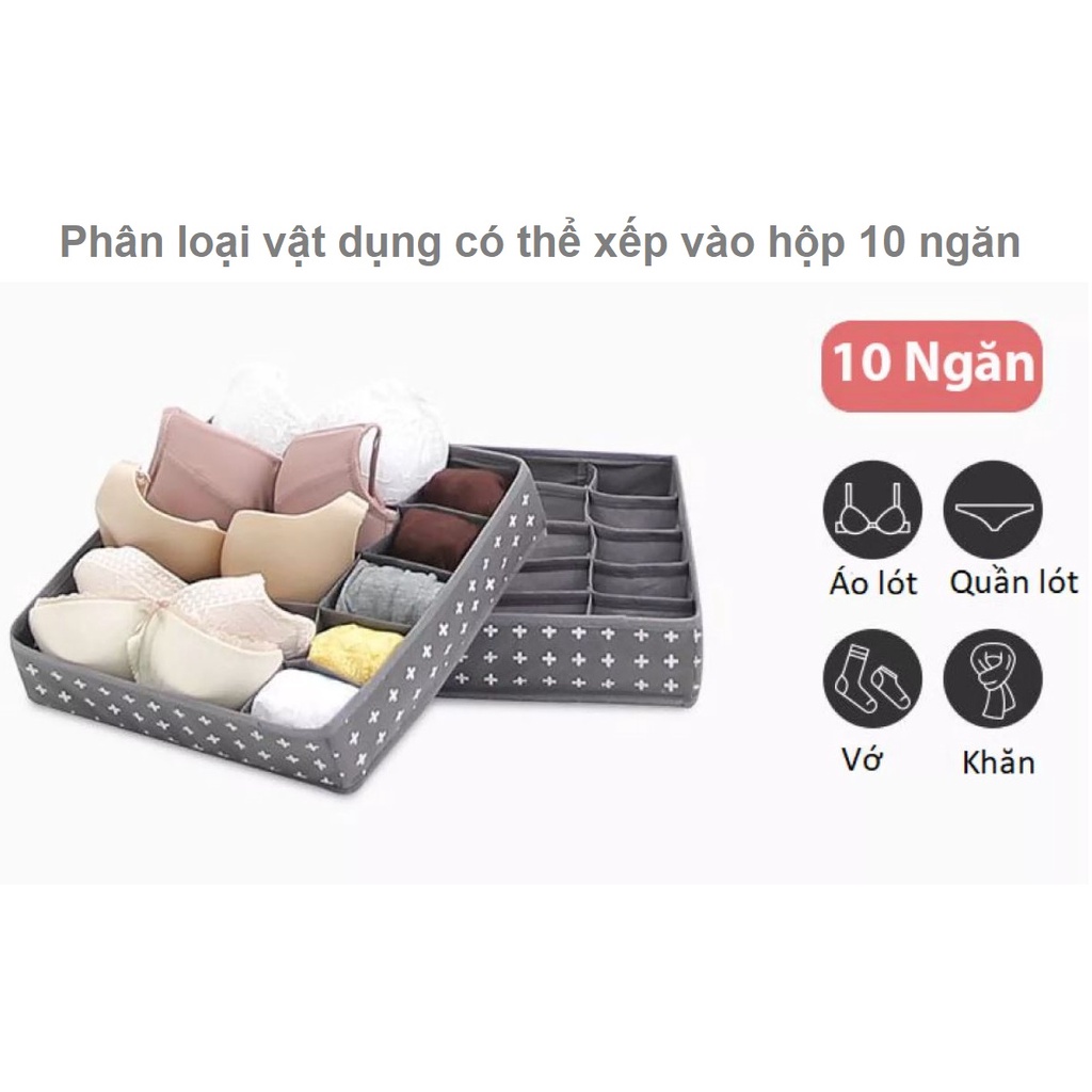 Hộp Đựng Đồ Lót 10 Ngăn Morning House