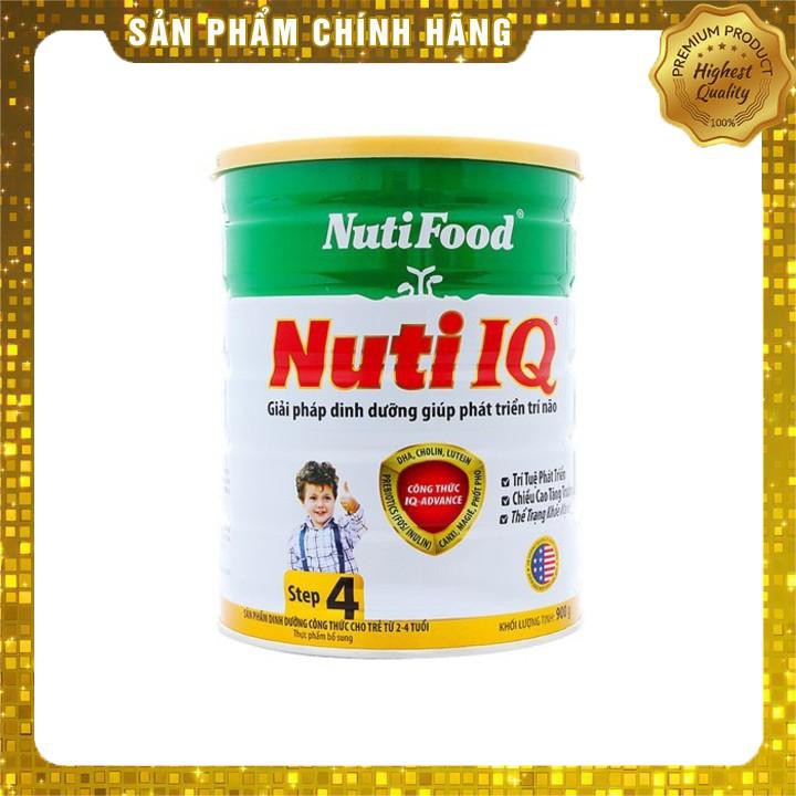 Sữa Nuti IQ Step 4, Nuti Food, 900g, Trẻ 2-4Tuổi Mẫu mới (Cam kết 100% hàng chính hãng )