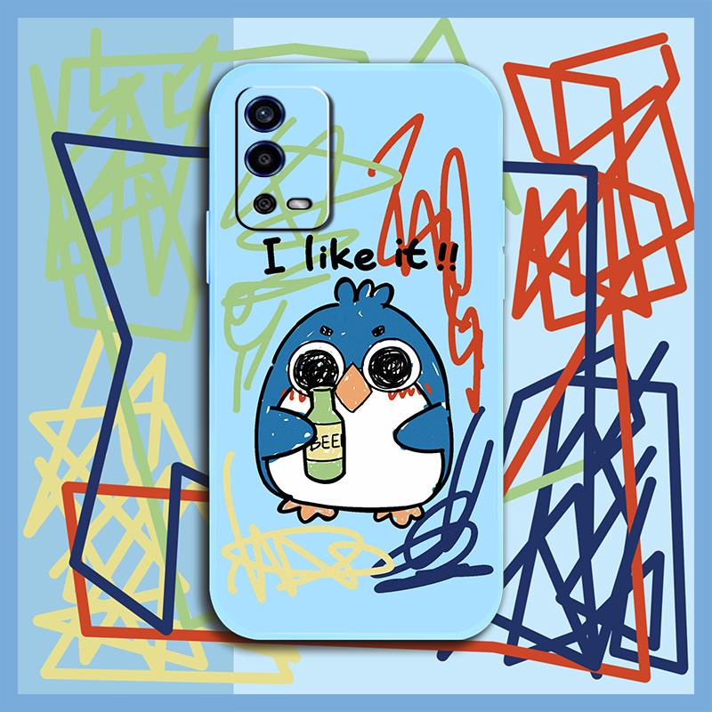 Ốp điện thoại silicon mềm chống rơi họa tiết hoạt hình thích hợp cho OPPO A55 4G