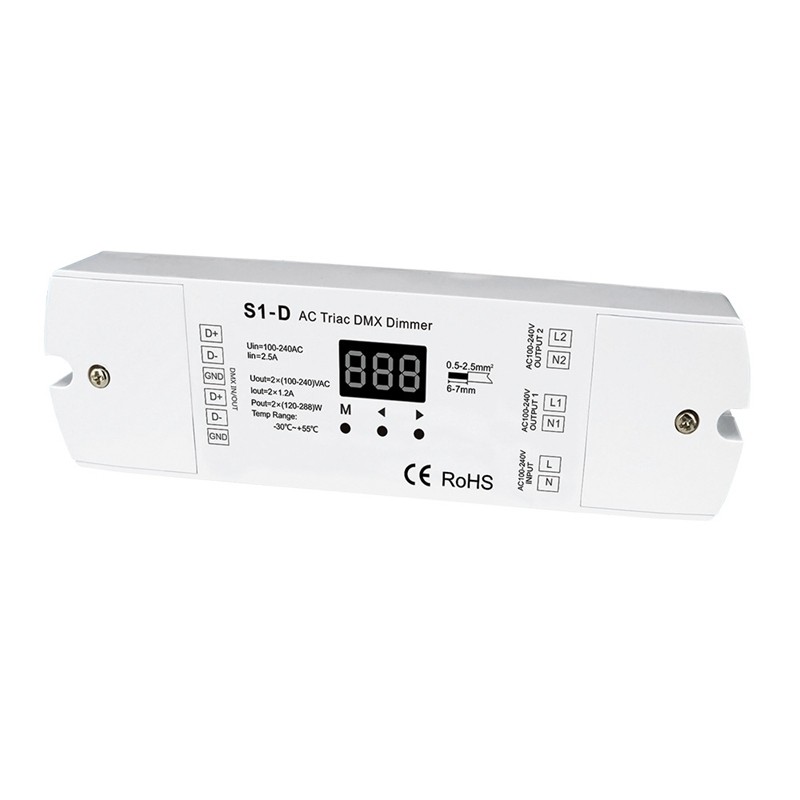 Bộ Giải Mã Đèn Led S1-D Ac Triac Dmx Ac100 240v Chuyên Dụng