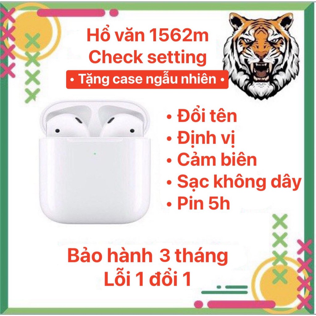 ⚡ 1562M CHECK SETTING·⚡ Hổ Vằn [1562M] Tai Nghe Blutooth tws Cao Cấp Đổi Tên & Định Vị Bảo Hành 3 Thang