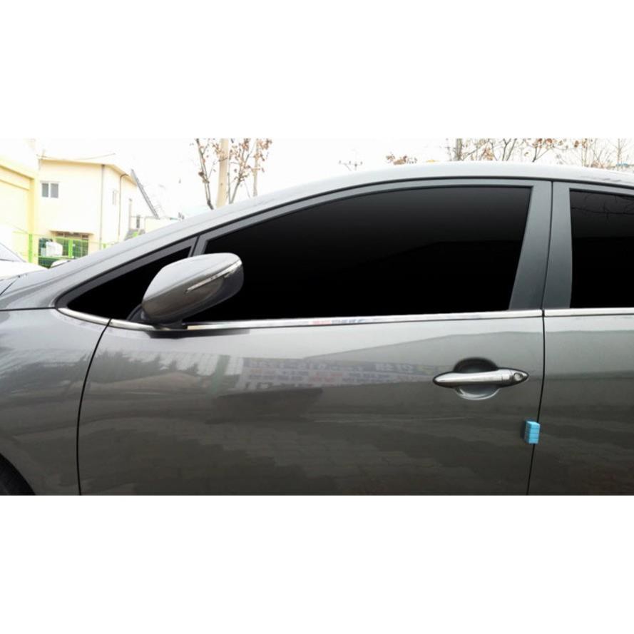 Nẹp Chân Kính Inox Xe Kia K3, Cerato 2014 đến 2018 - kèm cả gôn