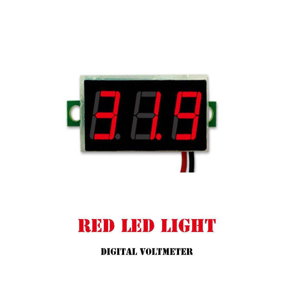 Vôn Kế Điện Tử 2 Dây 3 Chữ Số DC0-30V