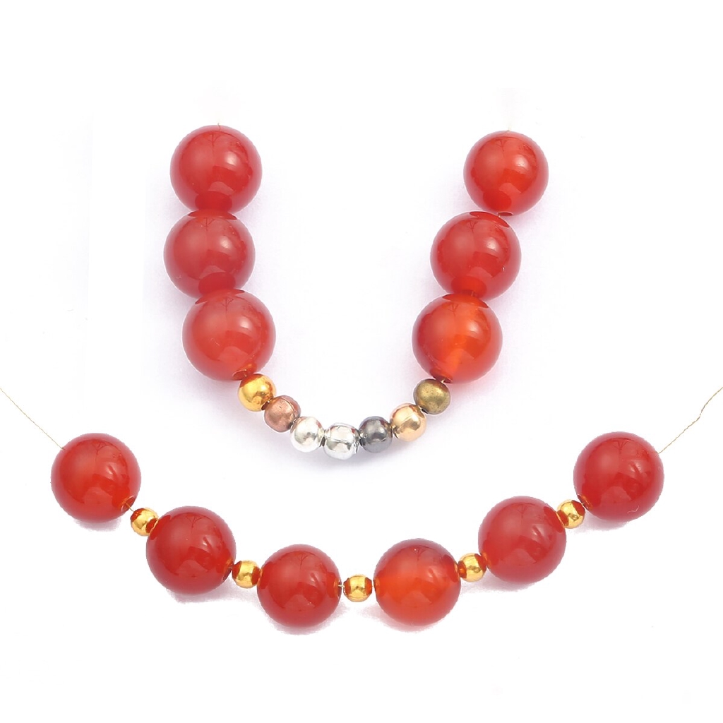 Hạt kim loại tròn đầu bóng dùng làm đồ trang sức phụ kiện 2.4mm-6.0mm