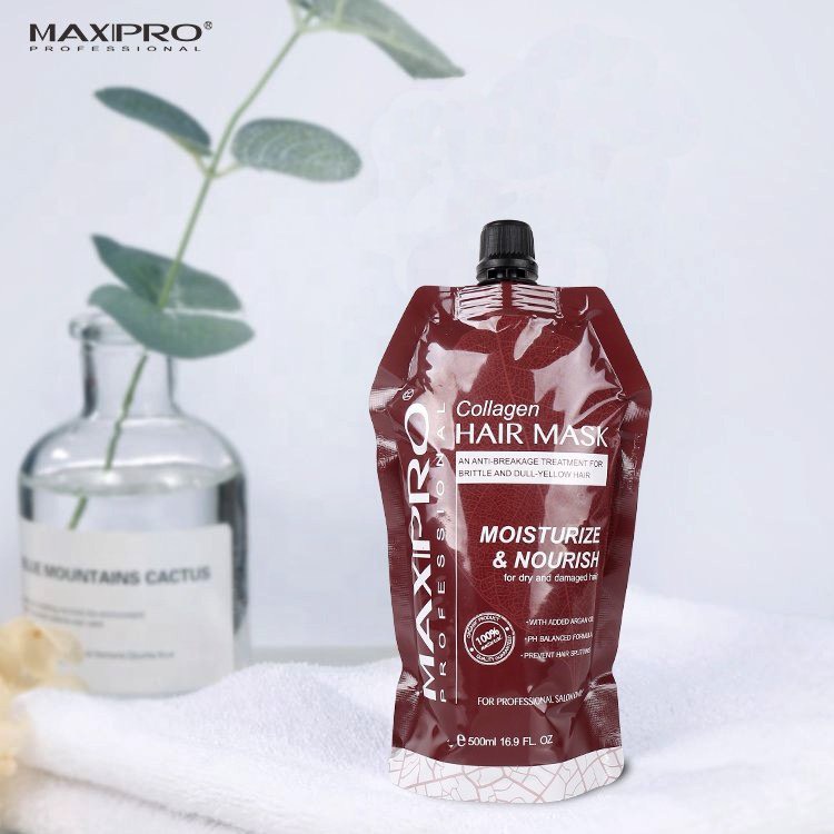 Hấp Tóc Siêu Phục Hồi Dưỡng Ẩm MAXIPRO 500ml, Hấp Tóc Collagen Siêu Mềm Mượt [ Chính Hãng ]