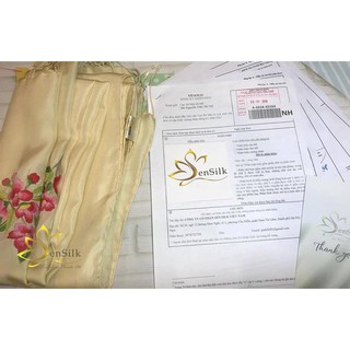 Khăn Lụa Tơ Tằm SenSilk Standard Hồng