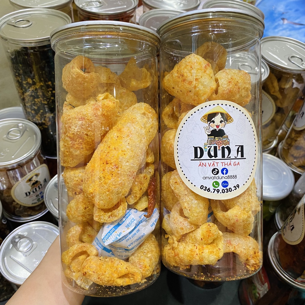 Da Heo Tỏi ớt, Da Heo Chiên Mắm 150g, Hàng Xuất Khẩu, Đảm bảo Vệ sinh Chất lượng, Thơm ngon Đậm vị, Ăn vặt DuNa
